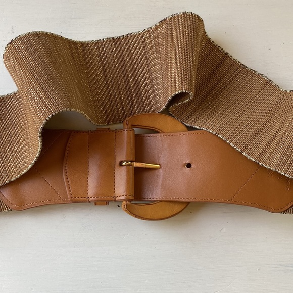 Lauren Ralph Lauren Wide Stretch Fabric Woven Belt Size L - Picture 14 of 14